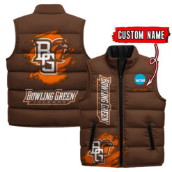 Bowling Green Falcons - Custom Name Unisex Sleeveless Puffer Jacket FT91825