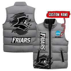 Providence Friars - Custom Name Unisex Sleeveless Puffer Jacket FT91825