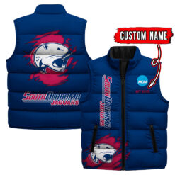 South Alabama Jaguars - Custom Name Unisex Sleeveless Puffer Jacket FT91825