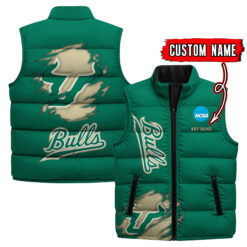 South Florida - Custom Name Unisex Sleeveless Puffer Jacket FT91825