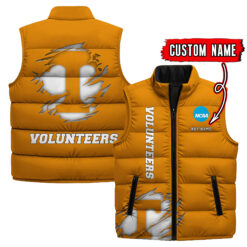 Tennessee Volunteers - Custom Name Unisex Sleeveless Puffer Jacket FT91825