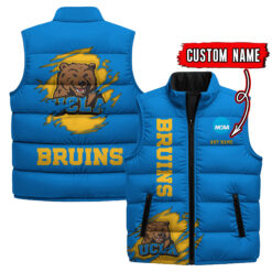 UCLA Bruins - Custom Name Unisex Sleeveless Puffer Jacket FT91825