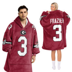 Georgia Bulldogs - Football Unisex Blanket Hoodie Custom Name And Number