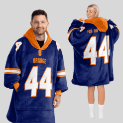 Syracuse Orange - Football Unisex Blanket Hoodie Custom Name And Number