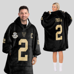 Vanderbilt Commodores - Football Unisex Blanket Hoodie Custom Name And Number