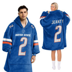 Boise State Broncos - Football Unisex Blanket Hoodie Custom Name And Number