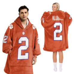 Clemson Tigers - Football Unisex Blanket Hoodie Custom Name And Number