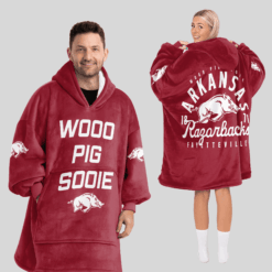 Arkansas Razorbacks - Football Unisex Blanket Hoodie For Fans