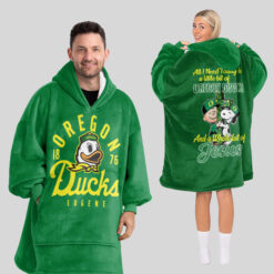 Oregon Ducks - Football Unisex Blanket Hoodie For Fans
