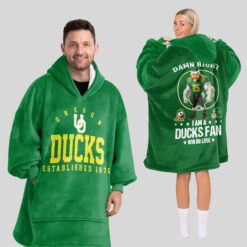 Oregon Ducks - Football Unisex Blanket Hoodie For Fans