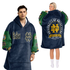 Notre Dame Fighting Irish - Unisex Blanket Hoodie For Fans