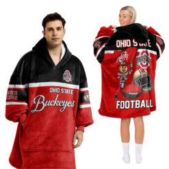 Ohio State Buckeyes - Football Unisex Blanket Hoodie For Fans