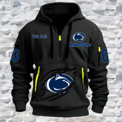 Penn State Nittany Lions - Custom Name and Number Quarter Zip Hoodie