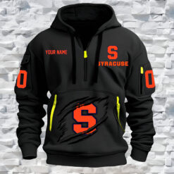 Syracuse Orange - Custom Name and Number Quarter Zip Hoodie