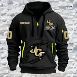 UCF Knights - Custom Name and Number Quarter Zip Hoodie