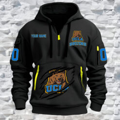 UCLA Bruins - Custom Name and Number Quarter Zip Hoodie