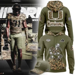 Miami Hurricanes - Military Camo Mode Hoodie 2025