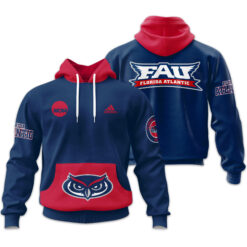 Florida Atlantic Owls - Team Color New Hoodie For Fans