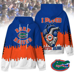 Florida Gators - Unisex Born and Raised Waffle Hoodie