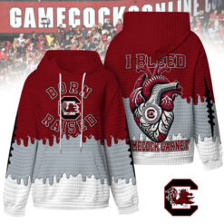 South Carolina Gamecocks - Unisex Born and Raised Waffle Hoodie