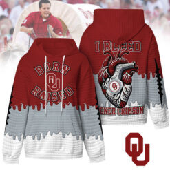 Oklahoma Sooners - Unisex Born and Raised Waffle Hoodie