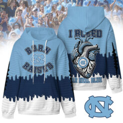 North Carolina Tar Heels - Unisex Born and Raised Waffle Hoodie