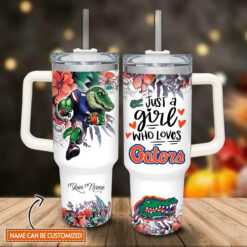 Florida Gators | NCAA Custom Name Just A Girl Tumbler