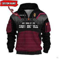 Arizona State Sun Devils - 3D Quarter Zip Hoodie For Fans