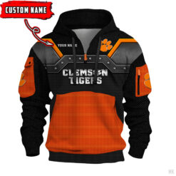 Clemson Tigers - 3D Quarter Zip Hoodie For Fans