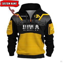 Iowa Hawkeyes - 3D Quarter Zip Hoodie For Fans