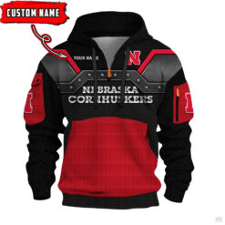Nebraska Cornhuskers - 3D Quarter Zip Hoodie For Fans