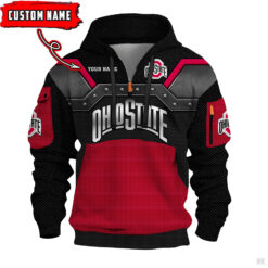 Ohio State Buckeyes - 3D Quarter Zip Hoodie For Fans