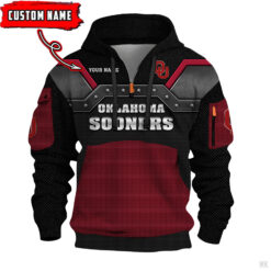 Oklahoma Sooners - 3D Quarter Zip Hoodie For Fans