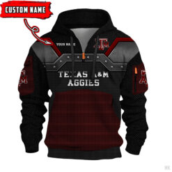 Texas A&M Aggies - 3D Quarter Zip Hoodie For Fans