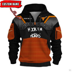 Texas Longhorns - 3D Quarter Zip Hoodie For Fans