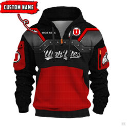 Utah Utes - 3D Quarter Zip Hoodie For Fans