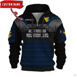 West Virginia Mountaineers - 3D Quarter Zip Hoodie For Fans