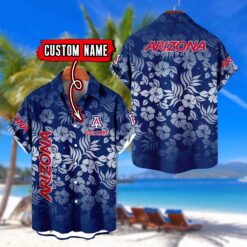 Arizona Wildcats | Custom Name Tropical Floral Aloha Shirt for Fans FT18326