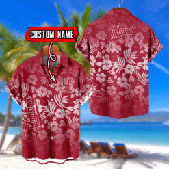 Indiana Hoosiers | Custom Name Tropical Floral Aloha Shirt for Fans FT18326