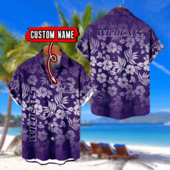 Kansas State Wildcats | Custom Name Tropical Floral Aloha Shirt for Fans FT18326
