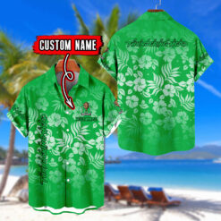 Marshall Thundering Herd | Custom Name Tropical Floral Aloha Shirt for Fans FT18326