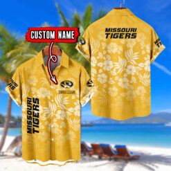 Missouri Tigers | Custom Name Tropical Floral Aloha Shirt for Fans FT18326