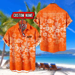 Oklahoma State Cowboys | Custom Name Tropical Floral Aloha Shirt for Fans FT18326