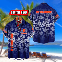 Syracuse Orange | Custom Name Tropical Floral Aloha Shirt for Fans FT18326