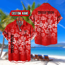 Texas Tech Red Raiders | Custom Name Tropical Floral Aloha Shirt for Fans FT18326