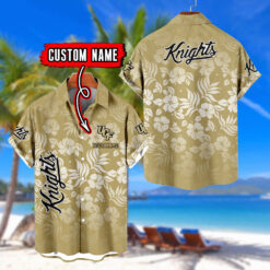 UCF Knights | Custom Name Tropical Floral Aloha Shirt for Fans FT18326
