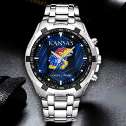 Kansas Jayhawks | Personalized Stainless Steel Watch FT19326