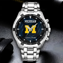 Michigan Wolverines | Personalized Stainless Steel Watch FT19326