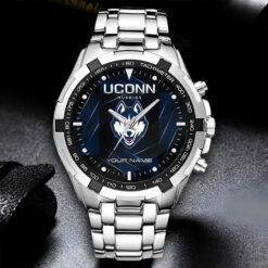 UConn Huskies | Personalized Stainless Steel Watch FT19326