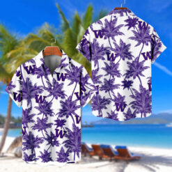 Washington Huskies | Palm Tree Hawaiian Shirt FT30326